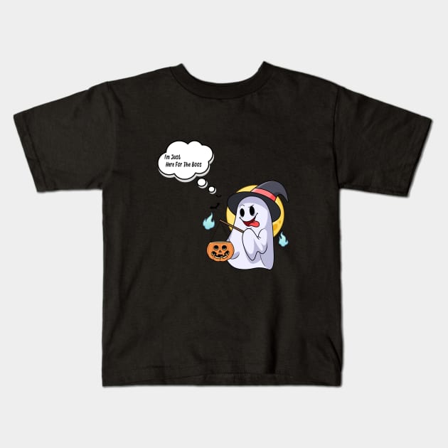 Here For the Boos Kids T-Shirt by Mysticalart